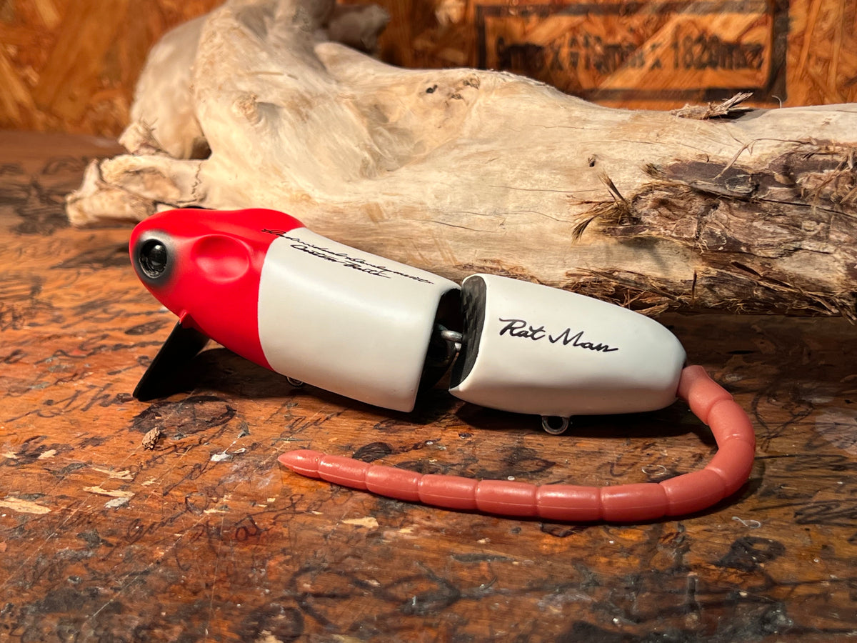 RAT MAN WHITE RED HEAD