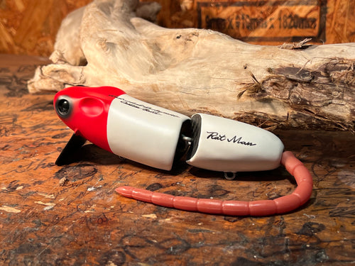 RAT MAN WHITE RED HEAD
